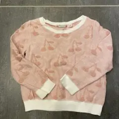 Bonpoint チェリー柄 ピンク セーター