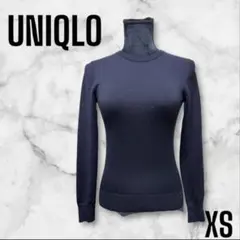 【UNIQLO】XS 長袖ニットセーター 無地 シンプル ユニクロ