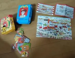 ハッピーセット　ジグソーパズルでウォーリーをさがせ　もじぴったん　セット売り