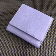 トレジャートプカピ 薄紫色 二つ折り財布 レザー シンプル