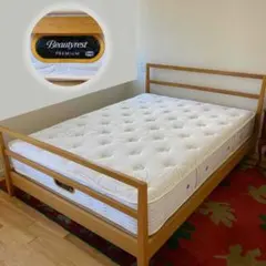 【美品】シモンズ　ダブルサイズ　ゴールデンバリュー　マットレス