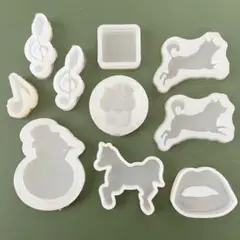 B級品　シリコンモールド　10個 レジン　ハンドメイド　匿名配送