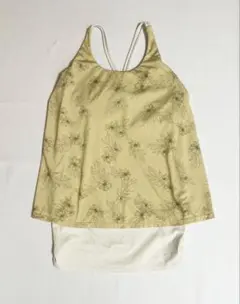 美品 SUKALA スカーラ スプリングフラワーカバーキャミソール 忘れな草