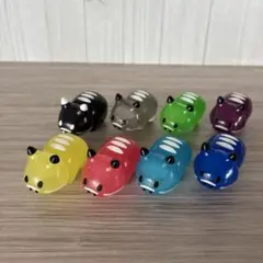 カラフルべこ～ず　赤べこクリアマスコット