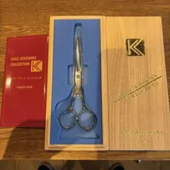【 喜多アイデイア K-5000 】　理美容プロ　ハマグリ刃シザーズ　桐箱付 喜多アイデイア K-5000 】 理美容プロ ハマグリ刃シザーズ 桐箱付