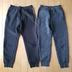 UNIQLO ドライスウェットパンツ 140 黒 グレー 2色セット