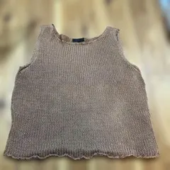 ニットベスト 綿　KT