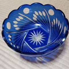 江戸切子灰皿 レトロ 骨董品 ヴィンテージ - メルカリ