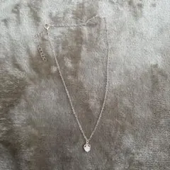 ローズゴールド ハート型ペンダントネックレス