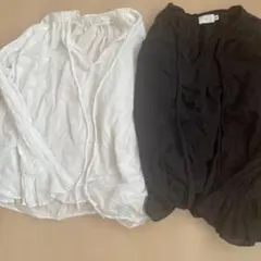 yori Vネック 長袖シャツ　2点セット