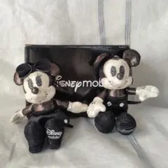 【非売品】ミッキー・ミニー ストラップ付ぬいぐるみセット 楽天モバイル