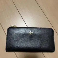 LANVIN黒 レザー 長財布