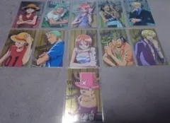 ワンピースラミネートカードセット麦わらの一味 １１枚