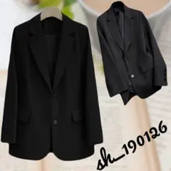 【オンオフ対応】万能シンプルジャケット Lサイズ 高見え