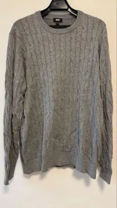 ユニクロ　メンズ　ニット　薄手