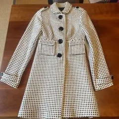 BANANA REPUBLIC チェック柄 ロングコート XSのサムネイル