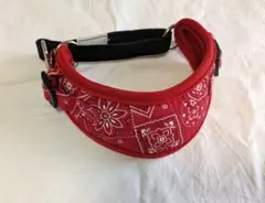 犬用 首輪 バンダナ柄 レッド 小型犬から中型犬