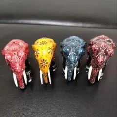 木製象4体セット 海外土産