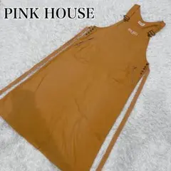 PINK HOUSE ジャンパースカート　サロペット　ワンピース　オレンジ