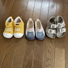 ミキハウス スニーカー　サンダル 3足セット