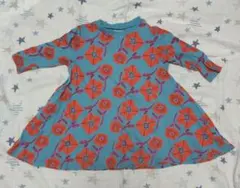 MARK'S HOGAN 花柄 七分袖ワンピース