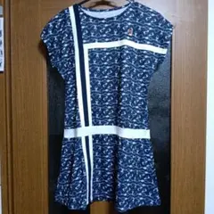 FILA テニス キーモチーフ ネイビーワンピース L