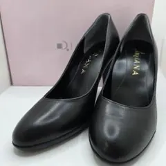 【美品】DIANA ダイアナ 24 パンプス ハイヒール 黒 ブラック 箱付き