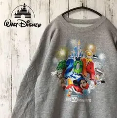 【古着】ディズニー 2014 スウェット トレーナー カラービックプリント