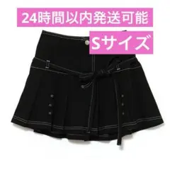 スカート Kika button mini skirt andmary M andmary Kika button mini skirt black - メルカリ