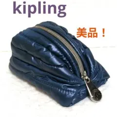 Kipling キプリング　ナイロン キルティングポーチ　美品✨️