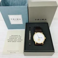 TRIWA FALKEN 腕時計 ゴールド ホワイト ブラウン