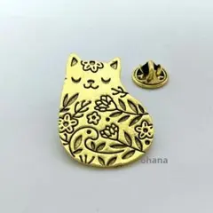 猫 ブローチ