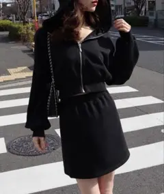 ROYAL PARTY ZIP UPパーカー×ミニスカート セットアップ