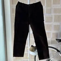ユニクロ スマートアンクルパンツ Sサイズ コーデュロイ ダークブラウン