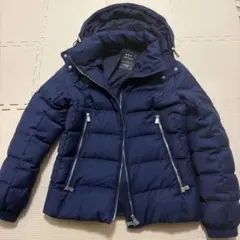 美品✨TATRAS ネイビー フード付きダウンジャケット