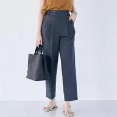 green label relaxing C/NY 2タック パンツ