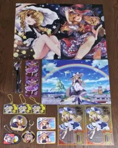 ★未使用品　霧雨魔理沙　セット　クリアファイル　缶バッジ　非売品ボールペン　⑪