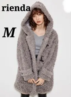 チャコールグレー コート ロング