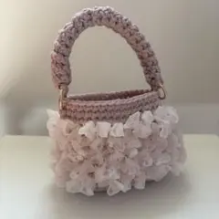 フリルバック　フェアリア　オールドローズ　ホワイト　ピンク　ハンドメイド