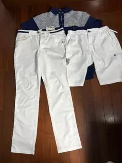 ルコック　ゴルフウェアセット（ポロシャツ、パンツ、ハーフパンツ）