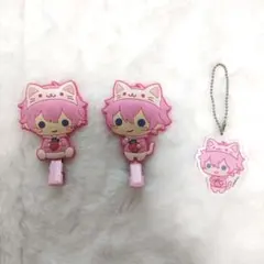 すとぷりさとみくんアニマル前髪クリップ ストラップ