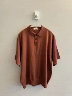 FREAK'S STORE ポロシャツ ニット ブラウンのサムネイル