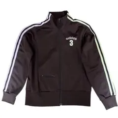 adidas ブラウン　ジップ　y2k☆ トラックジャケット　ジャージ