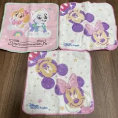 ミニーマウス＆パウパトロール ハンドタオル　ピンク可愛い❤︎ 子供にも！