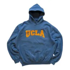 00s〜 Russel athletic UCLA フード付きパーカー 青