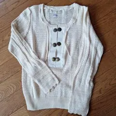 SEE BY CHLOE 透かし編み 長袖ニット