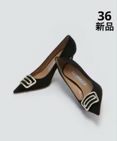 新品♡PELLICO ペリーコ　CUORE デュエアネッリブラック36