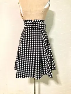 ☆アプワイザーリッシェ☆モノトーン☆ギンガムチェック☆ハイウエストスカート