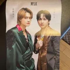 JUNON１０月　M!LK 佐野勇人　吉田仁人　ピンナップ　切り抜き