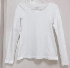 ホワイト 長袖カットソー